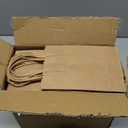 PINWATT 120Pcs Mini Gift Bags Bulk Kraft Paper Bag - 4.7"x2.4"x6.5" Small Brown Gift Bags for Party Favors, Shopping, Wedding, Retails, Birthday, Baby Showers