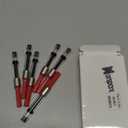 Marspark 6 Pieces Universal Fountain Pen Ink Converter International Fountain Pen Ink Cartridge Converter (Red)