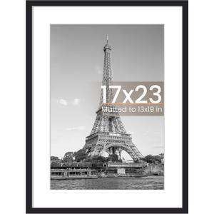 upsimples 17x23 Picture Frame, Wall Decor Poster Frames, Black 1 Pack