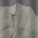 Floerns Women's Elegant Long Sleeve Cropped Blazer Open Front Textured Knit Business Casual Suit Jacket White X-Large