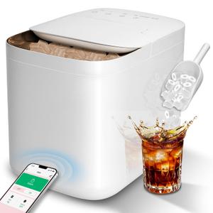 Smart Countertop Ice Makers, Deeper Self-Cleaning in 30-Minute, 33lbs/24H, 6 Mins 9 Bullet Ice, Portable Ice Maker Machine with APP Remote Control & Compact White Design for Kitchen Home Office RV Smart Countertop Ice Makers, Deeper Self-Cleaning in 30-Minute, 33lbs/24H, 6 Mins 9 Bullet Ice, Portable Ice Maker Machine with APP Remote Control & Compact White Design for Kitchen Home Office RV