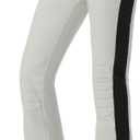 GSOU SNOW Womens Ski Pants Slim Snow Flared Snowboarding Insulated Waterproof Windproof Winter Outdoor Hiking Warm (Small, Beige)