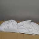 SNUG&COZY Luxury Goose Down Feather Pillow Inserts - 24x24IN, Double Layered Down-Proof Design, Ultra-Soft Cover, High Fill Weight, Pack of 2, White