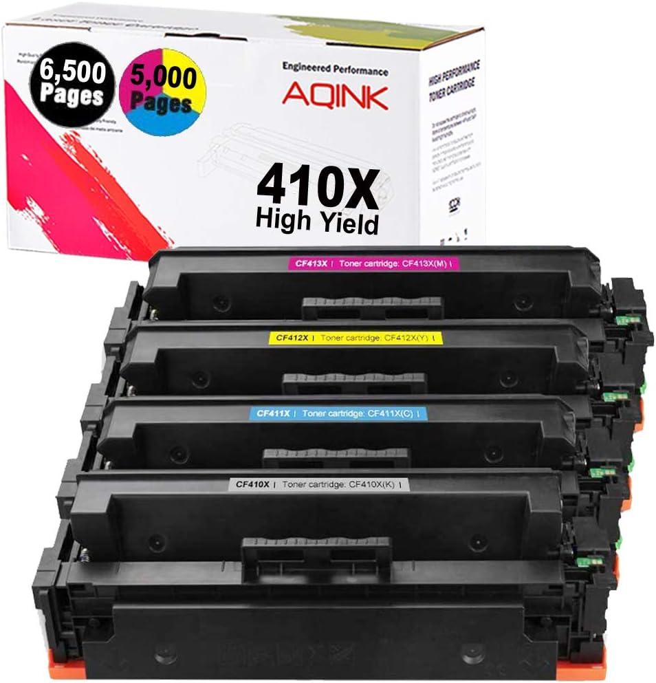 410X Compatible M477fdw Toner Cartridge, Replacement for HP 410X High Yield Toner CF410A 410A CF410X CF411X CF412X CF413X fits for HP Color LaserJet Pro MFP M477fdw M452dn M477fdn M477fnw