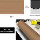 Coffee Mat Coffee Bar Mat - Absorbent Rubber Backed Coffee Pot Cup Holder Quick Drying Mats Fit Under Coffee Maker Espresso Machine Coffee Bar Accessories Kitchen Counter Dish Drying Mat 23"x15", Wood