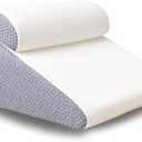 The Hiquo Wedge Pillow with Light Blocking Sleep Mask, Adjustable Orthopedic Bed Wedge Pillow Set