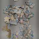 Sintuff 36 Winter Decoration Winter Wooden Ornaments for Tree Cat Penguin Snowflake Snowman Gnome Pine Truck Blue Hanging Decoration Set Christmas Tree Decorations for Party Supplies