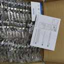 Ravinte 50 Pack 25 Pairs 1/2 inch Overlay Soft Close Hinges for Kitchen Cabinet Hinges Satin Nickel Hidden Hinges Stainless Steel Concealed Hinge self Closing
