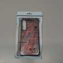 CARLOCA Compatible with Samsung Galaxy S23 Plus Case,Black Red Wood Grain Identity Graphic Design Shockproof Anti-Scratch Hard Acrylic Case for Samsung Galaxy S23 Plus