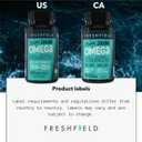 Freshfield Omega 3, DHA Supplements, Algae Oil, Vegan Omega, Ocean Saving Fish Oil Replacement, Sustainably Sourced, Highest Levels of DHA per Capsule, w/DPA (180 Count (Pack of 1))