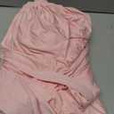 Moosfor Spandex 8 Foot Rectangle Table Cloth 4 Pack, Elastic Fitted Tablecloths for Picnic, Stretch Washable Patio Table Cover for Outdoor, Camping, Banquet and Parties (Pink, 30"x96")
