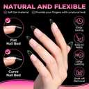UNA GELLA Stiletto Gel Nail Tips:510Pcs Full Cover Nail Tips Medium Stiletto Almond Pre-etched Fake Clear Acrylic False Nails Sturdy Stiletto Press on Nails for Nail Extensions Home DIY Salon 15 Sizes