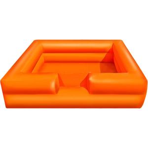 WARSUN Foam Ball Pit 10x10Ft with Built-in Fan Ball Pit Inflatable for Kids Toddlers, Hours of Fun ActivityOrgane (Orange)