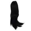 Doll Hair Wig, Soft Simulated Scalp Easy Styling 1/3 Doll Wig for Home (Black)
