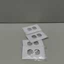 Pure White Classic Beadboard Wall Plates,Light Switch Covers,Electrical Outlet Covers, Switch Plates of Various Combination, Nature Bamboo Fiber Wall plate (1 Gang Toggle 4 Pack)