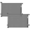 dearlomum 2 Pack Retractable Baby Gate,Mesh Baby Gate or Mesh Dog Gate,33"" Tall,Extends up to 55"" Wide,Child Safety Gate for Doorways, Stairs, Hallways, Indoor/OutdoorGrey,33""x55"", Gray