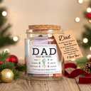 NewEleven Dad Gift, Christmas Gifts For Dad From Daughter, Son - New Dad Birthday Gift, Bible Verse Jar For Father - Decorative Glass Inspirational Scripture Jar with 92 Bible Verses