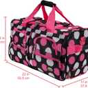 Rockland Rolling Duffel Bag, Black, 22"
