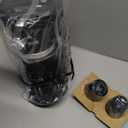 Horavie Small Single Serve Coffee Maker, Fast Brew One Cup Coffee Machine for K Cup and Grounds, 6 to 12 oz. Brew Sizes, Pod Coffee Maker with Descaling Reminder and Viewing Tank, Black (9.45 Inches)