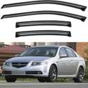 Window Visors Rain Guards for 2004 2005 2006 2007 2008 Acura TL, Out-Channel Window Vent Wind Deflectors Visors Shades for 04 05 06 07 08 Acura TL
