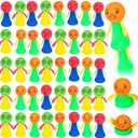48Pcs Jumping Spring Rockets Launchers Fidget Emoticon Popper Toys for Kids Party Favors,Valentine Day Birthday Return Gifts,Goodie Bags Pinata Stuffers,Classroom Treasure Box Prizes Bulk