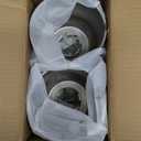 4Pcs 4.25" Push Through Wheel Center Caps Stainless Trailer Hub Cap for Truck SUV RV Wheel Rim (Fit 4.25" Bore 4.29" H Chrome)