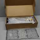 WOPITUES Floating Shelves with Wire Storage Basket, Bathroom Shelves Over Toilet with Protective Metal Guardrail, Wood Wall Shelves for Bathroom Organizers and Storage, Toilet Paper- Gray (15.7 inch, Modern Grey)