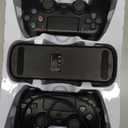 Fisherg 2 Pack Controllers with Charging Dock Station for PS4 Controller, Wireless Controller Compatible with PS4/Pro/Slim Consoles, with LED Charging Dock, Black