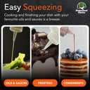 Homestead Choice 2-pack Plastic Squeeze Bottles for Sauces - 16oz Condiment Squeeze Bottles for Liquids - BPA Free Squirt Bottle with Cap - Ketchup, Syrup, Oil, Dressings, Honey & Arts and Crafts