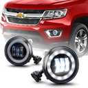 Tecoom LED Fog Lights Compatible with Chevy Colorado Silverado Camaro Tahoe/ Suburban Avalanche/ Ford Escape Mustang, Bumper Fog Lamps [Only Fit Model with 2 Same Fog light]