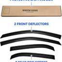 Window Visors Rain Guards for 2010 2011 2012 2013 2014 2015 2016 2017 Chevy Equinox, Out-Channel Window Vent Wind Deflectors Visors Shades for 10-17 Equinox