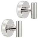 MNGD Towel Hooks Shower Suction Hook Towel Hanger for Bathroom Hanging Coat, Robe, Removable Wall Mounted Hook for Bedroom Kitchen Hotel Pool Chrome(2-Pack)