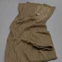 Rastogi Handicrafts Women Solid Color Wrap Cover Swimsuit rinkle Cloth with Pom Pom (Beige)