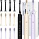 MSETGRD 1 Pack Electric Toothbrush with 6 Modes, Rechargeable Toothbrushes with 12 Brush Head, Fast Charge 2 Min and 30s Timer Toothbrush