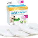 Catit Triple Action Replacement Original Water Fountain Filters, 5 Pack  Official Replacement Filters for Catit Cat Drinking Water Fountains