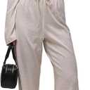 SOLY HUX Women's Wrap V Neck T Shirts Long Sleeve Fall Outfits Slim Fit Crop Tees Country Concert Tops (L)