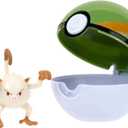 PKW3136 - Clip 'n'Go Pok Balls - Menki & Nest Ball, Official Pokball with 5 cm Figure