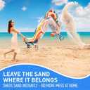 Everlasting Comfort Large Beach Blanket Waterproof & Sandproof - 80" x 80"/ 6.7ft x 6.7ft - Lightweight Picnic Mat, Camping Necessities for 4 People - Accessories for Outdoor Festivals - Orange