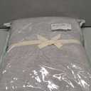 LIFETOWN 100% Jersey Knit Cotton Sheet, Extra Deep Pocket, 1 Fitted Sheet with 2 Pillowcases, Wrinkle-Free Ultra Soft (Heathered Light Grey, Queen)