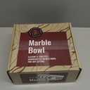 Gusto Nostro 8" Luxury Black Marble Decorative Bowl for Coffee Table - Elegant Decorative Fruit Bowl for Kitchen Counter - Heavy Stone Entryway Catch All for Keys, Potpourri Holder Centerpiece, Medium (Black and Gold)