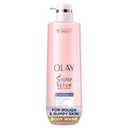 Olay Super Serum Body Wash for Rough & Bumpy Skin, Hydrating & Renewing Serum Complex with Exfoliating Minerals for Luminous Skin, 18.5 fl oz
