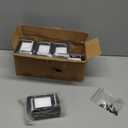 4"x4" (Actual: 3.5"x3.5") Deck Post Base Covers Aluminum, Split Style Post Base Trim Skirt Decorative Black 8Pack