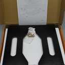 Wooden Step Stool for Adults & Kids, Non-Slip Rubber Feet, 6.5 Inch High, Lightweight Small Step, 400 Lbs Capacity, Bed Step Stool for High Bed, Bathroom & Kitchen (Black)