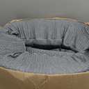 IFNOW King Size(76"x6"x10") Bed Wedge Pillow for Headboard, Mattress Gap Filler(0-8"), Bed Wedge for Gap Between Your Headboard and Mattress Dark Grey