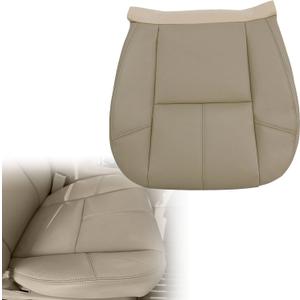 Driver or Passenger Side Bottom Leather Seat Cover Light Tan（#19C / 833/193 /333） Fit for Chevy Silverado Tahoe Suburban Avalanche/GMC Sierra Yukon 2007 2008 2009 2010 2011 2012 2013 2014