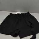 GRACE KARIN Women Summer Casual Shorts with Pockets Bowknot Tie Waist (Medium, Cl93-black)