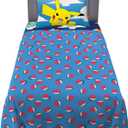 Pokemon Anime Kids Bedding Super Soft Microfiber Sheet Set, Twin, (Officially Licensed Product) by Franco