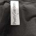 PRETTYGARDEN Spring Wedding Guest Dresses for Women 2026 Fall Ruched Midi Long Sleeve Formal Cocktail Bodycon Dress (Large, Black)