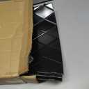 Lanpn Metal Christmas Tree Collar 24 inch, Christmas Tree Ring Collar for Small Mini Pencil Xmas Stand Cover Real Artificial Trees Indoor Outdoor Decoration (Gold, Diamond)