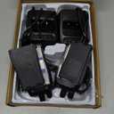 pxton Walkie Talkies Rechargeable Long Range Two-Way Radios with Earpieces,2-Way Radios UHF Handheld Transceiver Walky Talky with Flashlight Li-ion Battery and Charger2 Pack